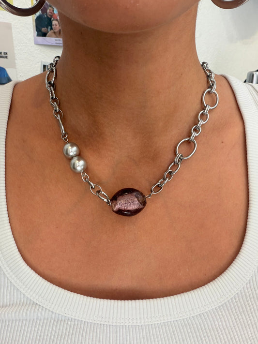 Collier Genesis violet