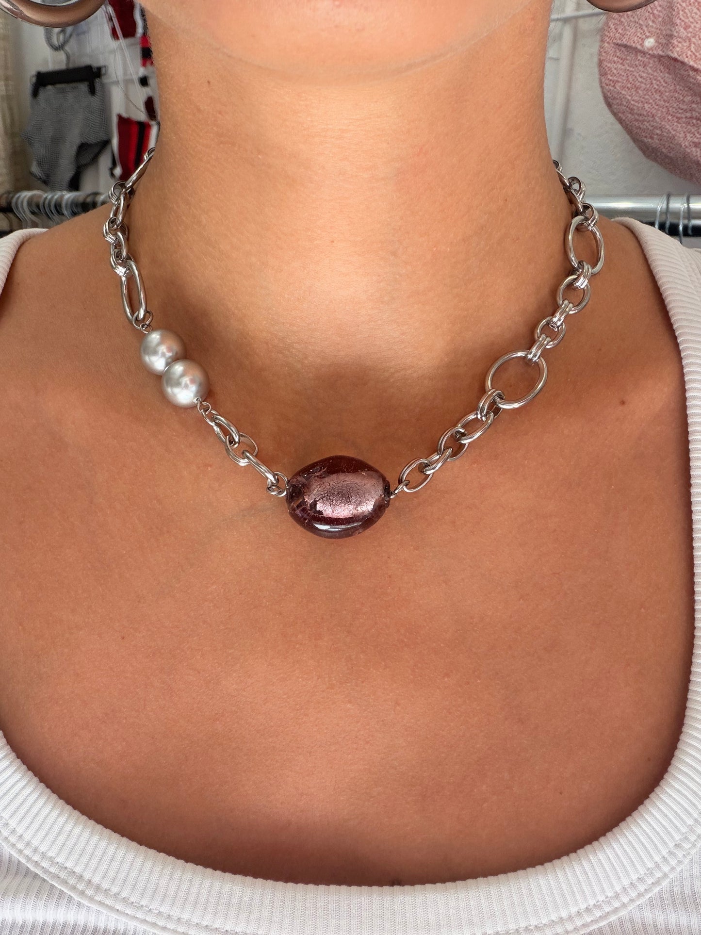 Collier Genesis violet