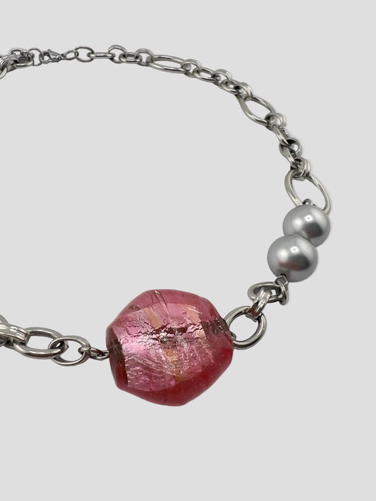 Collier Genesis rose #1