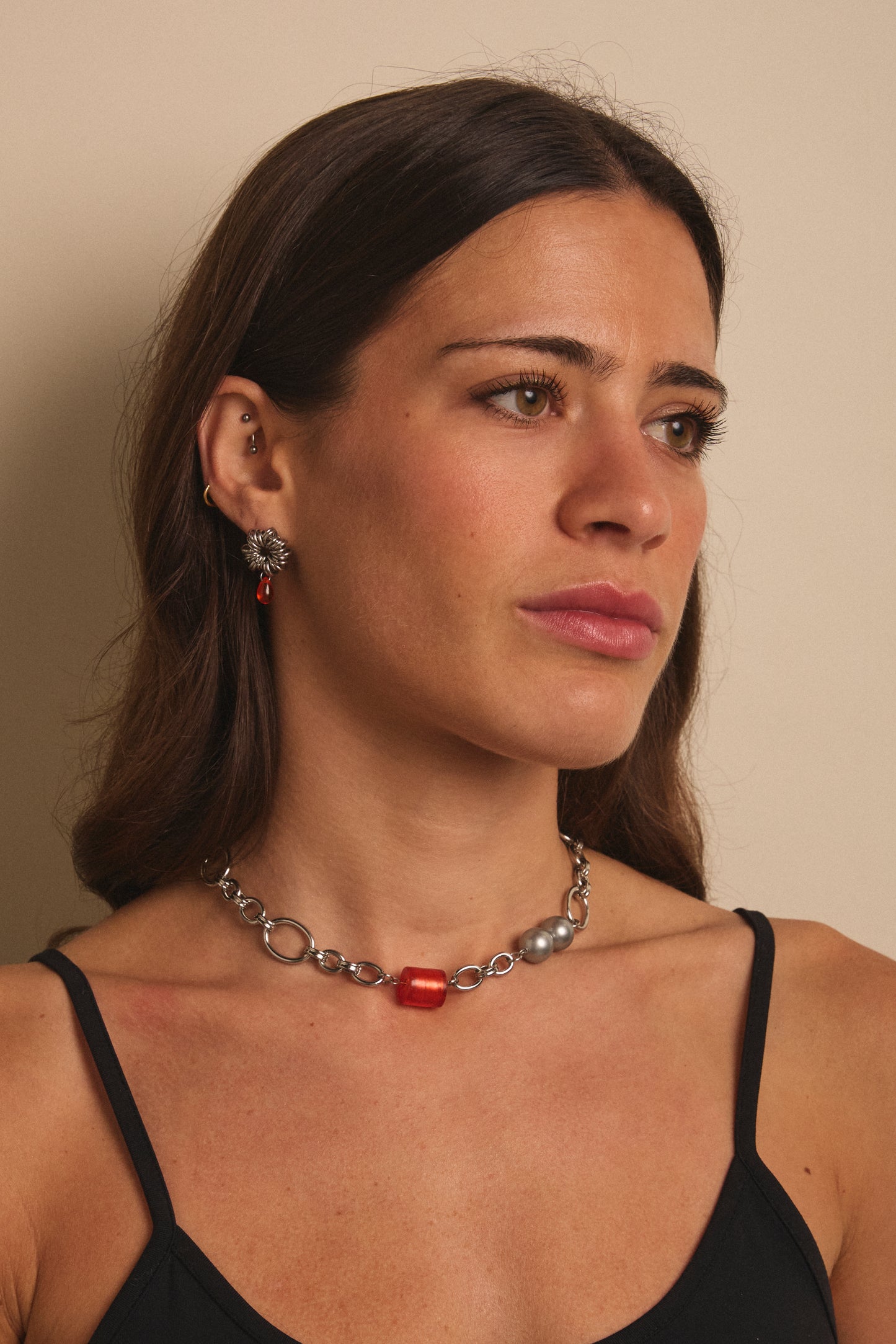 Boucles d'oreilles Messy transparentes