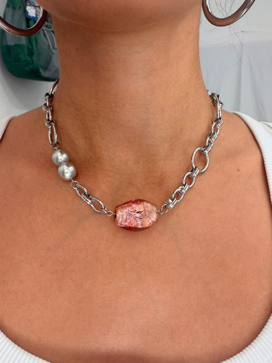 Collier Genesis rose