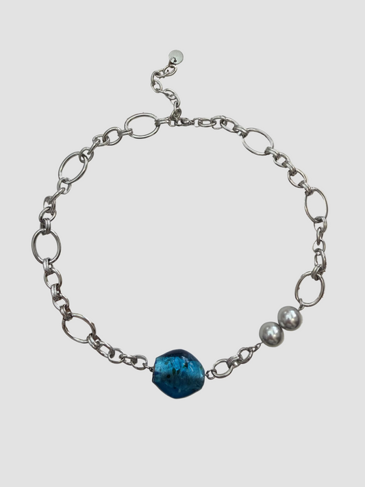Collier Genesis bleu