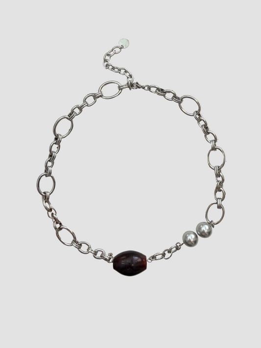 Collier Genesis marron
