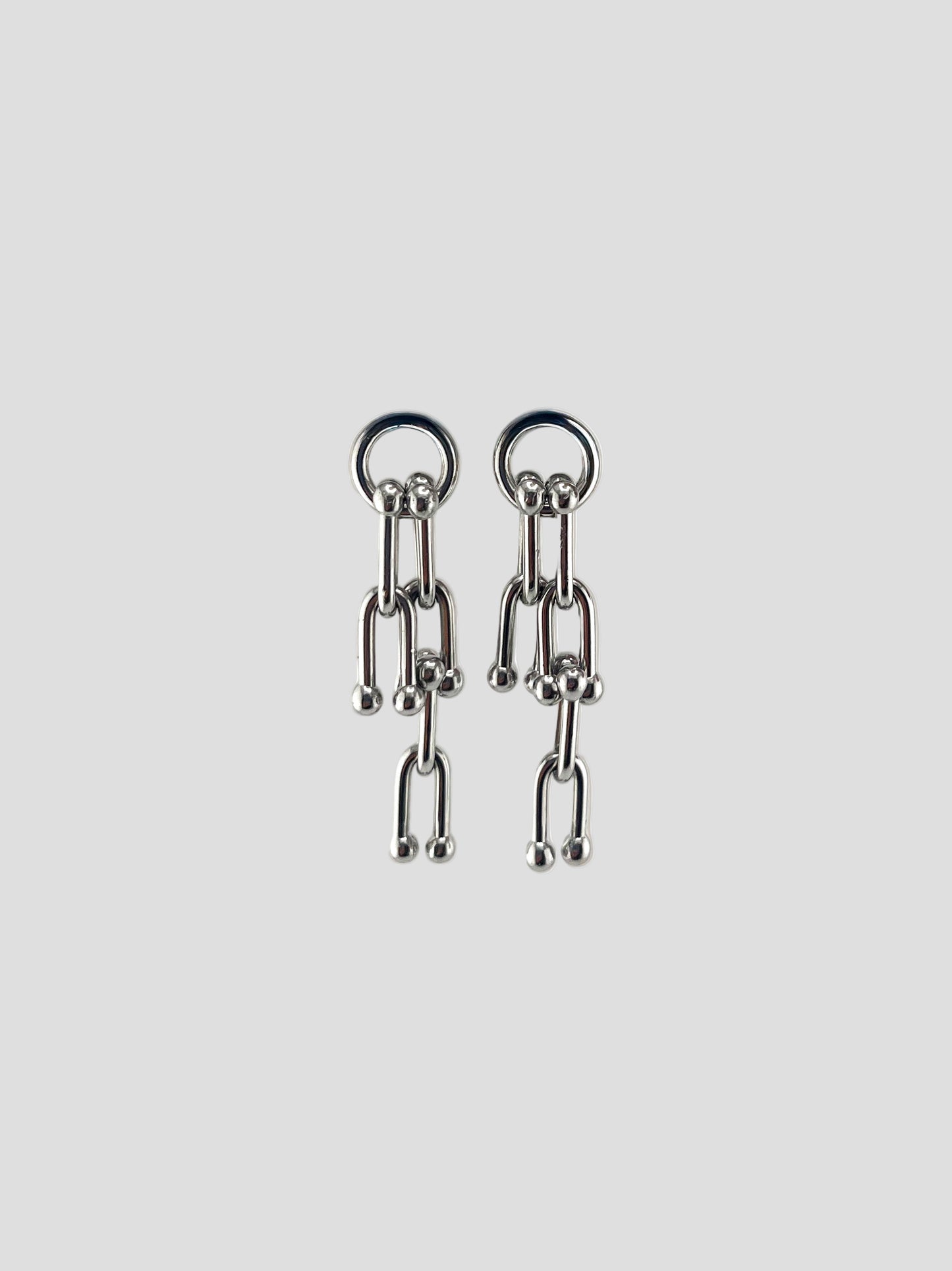 Boucles d'oreilles Chrome