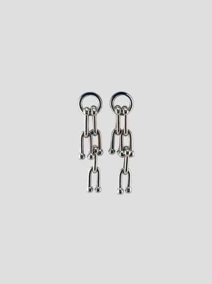Boucles d'oreilles Chrome