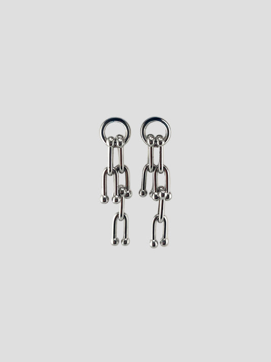 Boucles d'oreilles Chrome